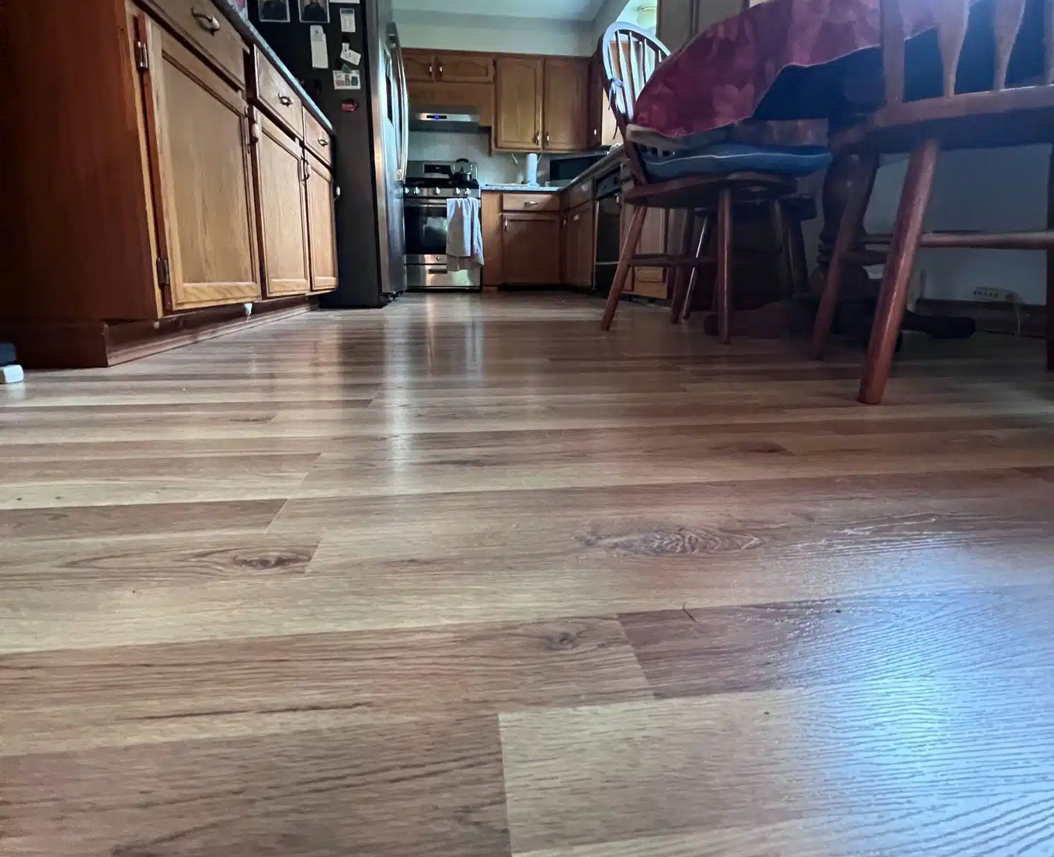 Hardwood floor installation in Columbus, Ohio – finished wood flooring project